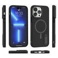thumbnail image 5 of Elehold Slim Case for iPhone 14 Pro Max Clear Anti-Yellowing with Hidden Bracket Kickstand Heavy Duty Compatible with MagSafe Full Body Protective Shockproof Case For iPhone 14 Pro Max,Black, 5 of 7