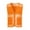 Orange, variant on Womens Tank Tops- Hi Vis Reflective Safety Vest for Men Women Zip Up Mesh Work Vest with Pockets for Construction Orange XL