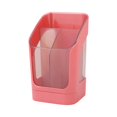thumbnail image 4 of Organizador de escritorio multiusos con 3 ranuras, soporte para brochas de maquillaje, contenedor de almacenamiento de papelería, portalápices para Rosa, 4 of 8