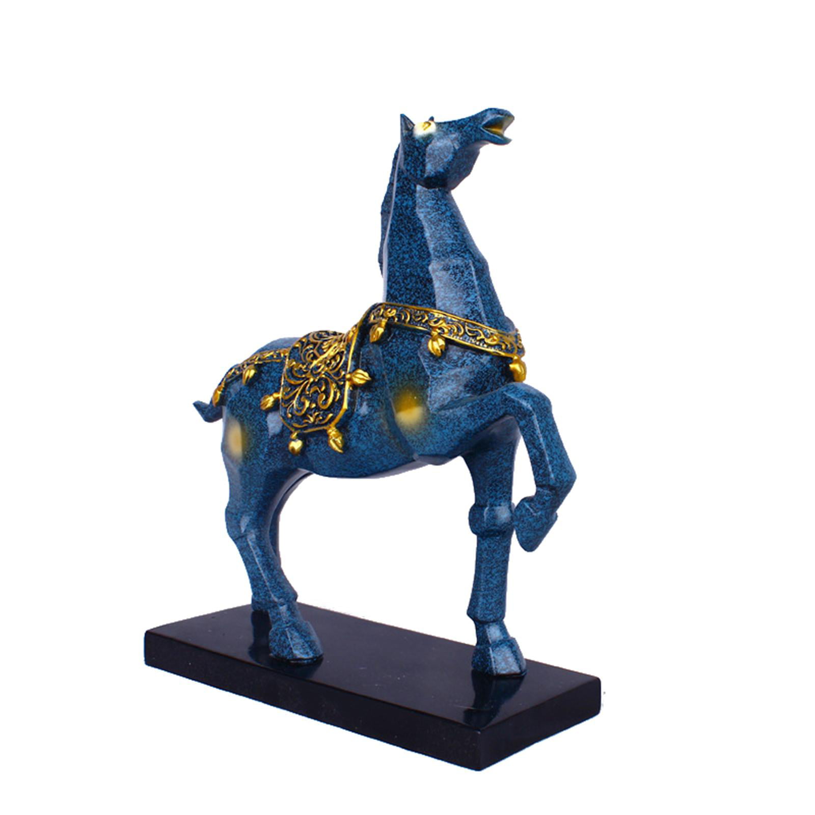 Resin Horse Statue Modern Art Animal Figurines Horse Sculpture Office Home Decor 
