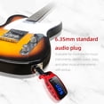 thumbnail image 4 of Graflsoa Compact UHF Wireless Guitar Transmitter & Receiver Set with Digital Display, Rechargeable Battery, and 3.5mm Adapter for Electric Instruments - Black, 4 of 7