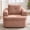 Pink, variant on Jopath 360°Swivel Sofa Chair,Swivel Round Chair with Dual-layer Cushion Design Accent Barrel Chair for Living Room Bedroom Office Hotel Green