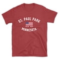 thumbnail image 1 of St. Paul Park Minnesota Patriot Men's Cotton T-Shirt, 1 of 1
