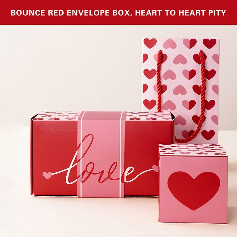 Surprise Box Gift Box, Unique Folding Bouncing Red Envelope Gift