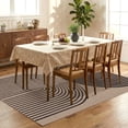thumbnail image 4 of Garvee 8'x10' Modern Rainbow Area Rug Geometric Stripe Carpet, Washable Non Slip Rug for Living Room Bedroom Dining Room, Linen and Black, 4 of 8