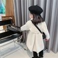 thumbnail image 6 of Generic Children'S Warm Woolen Overcoat Toddler Kids Baby Girls Boys Solid Coat Elegant Notched Collar Double Jacket Wool Coat Trench Coat Outerwear Winter Coats For Kids With Hooded, 6 of 6