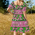 thumbnail image 3 of Pink & Green Fashions & Products A-Line Sleeveless Dress summer dresses for women 2024 summer women's dress 2024, 3 of 6