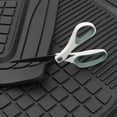 thumbnail image 2 of Motor Trend Custom Fit Trim Rubber Car Floor Mats, Premium Deep Dish All-Weather, Heavy Duty Anti-Slip Liners, for Compact SUV Crossover, Black, 2 of 4
