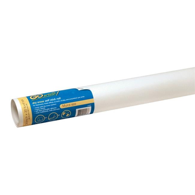 24 In. x 20 Ft. Paper Flexible Dry Erase Paper Roll, White