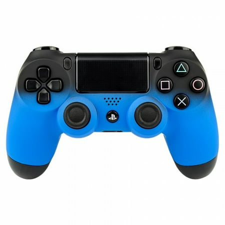 Shadow Blue PS4 PRO Rapid Fire Custom Modded Controller 40 Mods for All Major Shooter Games & More, Custom LED