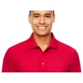 thumbnail image 3 of CORE365 88192P Men's Pinnacle Performance Long Sleeve Piqué Polo with Pocket-Classic Red-XL, 3 of 5