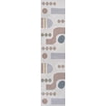 thumbnail image 3 of JONATHAN Y WASHABLE 2 x 8 Runner Rug, Riley Abstract Coastal - Cream/Multi, WSH308A-28, 3 of 10