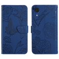 thumbnail image 2 of for Samsung Galaxy A03 Core Phone Case Wallet,Crossbody Strap Women Flip Folio Cover with Card Holders Butterfly Embossed Premium PU Leather Kickstand Wrist Strap Magnetic Closure Case,Darkblue, 2 of 11