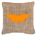 thumbnail image 2 of Carolines Treasures BB1059-BL-BN-PW1818 Moth Burlap and Brown   Canvas Fabric Decorative Pillow BB1059 18H x18W, 2 of 2