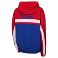 thumbnail image 3 of Youth Red Philadelphia 76ers Headliner Windbreaker Full-Zip Hoodie Jacket, 3 of 3