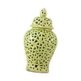 thumbnail image 4 of jicheng Ceramic Ginger Jar Hollow Bedroom Luxury China Chinoiserie Design Temple Jar green, 4 of 9