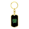 thumbnail image 4 of Crazy Plant Lady Mom Stainless Steel or 18k Gold Premium Swivel Dog Tag Keychain, 4 of 8