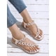thumbnail image 1 of Women Flower Decor Thong Sandals, Fashion Summer Flat Sandals, 1 of 5