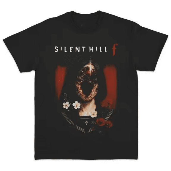 Silent Hill F Horror Game Graphic Printed T-Shirt, Ver 1