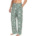 thumbnail image 2 of Uemuo Retro Rooster4 Pattern Men's Wide Leg Palazzo Lounge Pants with Pockets Light Weight Loose Comfy Casual Pajama Pants-X-Large, 2 of 9