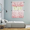 thumbnail image 5 of Red Polka Dot Kitchen Curtains Sets for Windows 36 Inch Length, Modern Art Abstract Watercolor Dot Rod Pocket Window Treatments Tier Curtains and Valances Set for Bedroom/Bathroom, 5 of 8