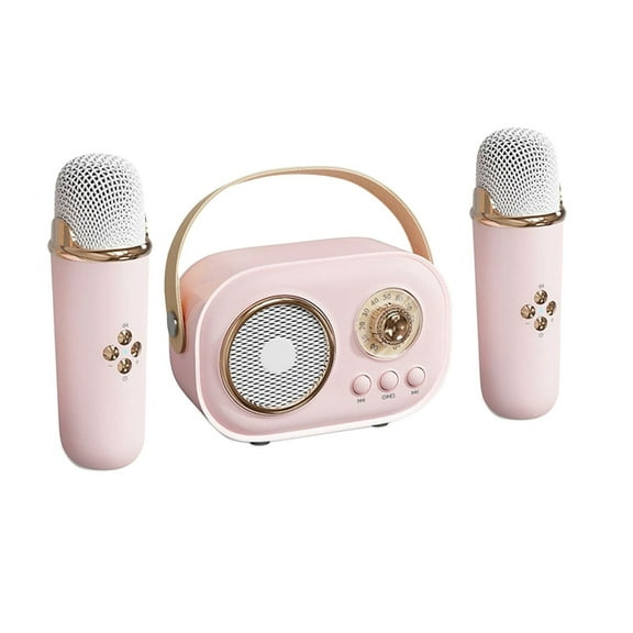 Mini Karaoke Machine Portable Speaker with Microphone Set for Adults and Kids Wireless Singing System