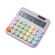 thumbnail image 2 of Calculadora de escritorio Papelería escolar Calculadora estética Calculadora de oficina de ahorro de energía Calculadora mecánica para preescolar Púrpura, 2 of 8