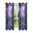 thumbnail image 7 of Yayeee Window Curtains Set of 2 for Living Room Light Filtering 63"x42", Purple Street, 7 of 7