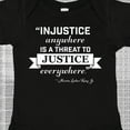 thumbnail image 4 of Inktastic Injustice Anywhere is a Threat to Justice Everywhere Martin Luther King Jr. Boys or Girls Baby Bodysuit, 4 of 5