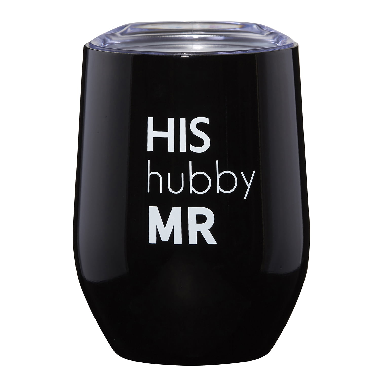 Download 4.5" Black Stainless Steel Tumbler with "His" Design ...