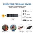 thumbnail image 4 of 14W Portable Solar Panel Charger Double USB 5V 3A Camping Foldable Solar Panel For Phone Charge Power Bank ,Easy to Install, 4 of 6