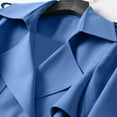 thumbnail image 4 of clear 50% off Usmixi Winter Womens Blazer Jacket Womens Trench Overcoat Casual Solid Plus Size Lightweight Button Long Windbreaker Coat Business Lapel Long Sleeve Pocket Jacket with Belt Up to 65% off, 4 of 6