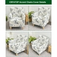 thumbnail image 2 of CRFATOP Stretch Chair Slipcovers with Arms for Living Room Accent Chair Covers Soft Banquet Chair Covers, 2 of 6