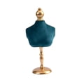 thumbnail image 3 of Soporte de maniquí para collar, soporte de cadena, decoración de terciopelo, soporte de exhibición para collar, busto, para el hogar, tocador,, 3 of 9