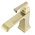 thumbnail image 2 of Fine Fixtures Arched Square Single Hole Bathroom Faucet, Satin Brass, 2 of 5