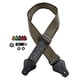 thumbnail image 2 of Correa de guitarra ajustable, alargada con soporte para púas, correas de hombro para guitarra cómodas y acolchadas suaves, cinturones ajustables para Verde Hugo correa de bajo, 2 of 10
