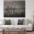 thumbnail image 4 of Design Art - Chicago Skyline at Night Black and White, 4 of 5