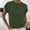 *Army Green, variant on Women's Solid Color Crew Neck Knit Jacquard Short Sleeve Top, Casual Loose Fit Summer Blouse Black,Women's Plus M