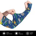 thumbnail image 2 of Balery Dinosaur In Space Mangas Refrescantes para Brazos para Hombre y Mujer – Transpirables y Absorbentes de Humedad para Mujeres, Hombres y Niños, 2 of 7