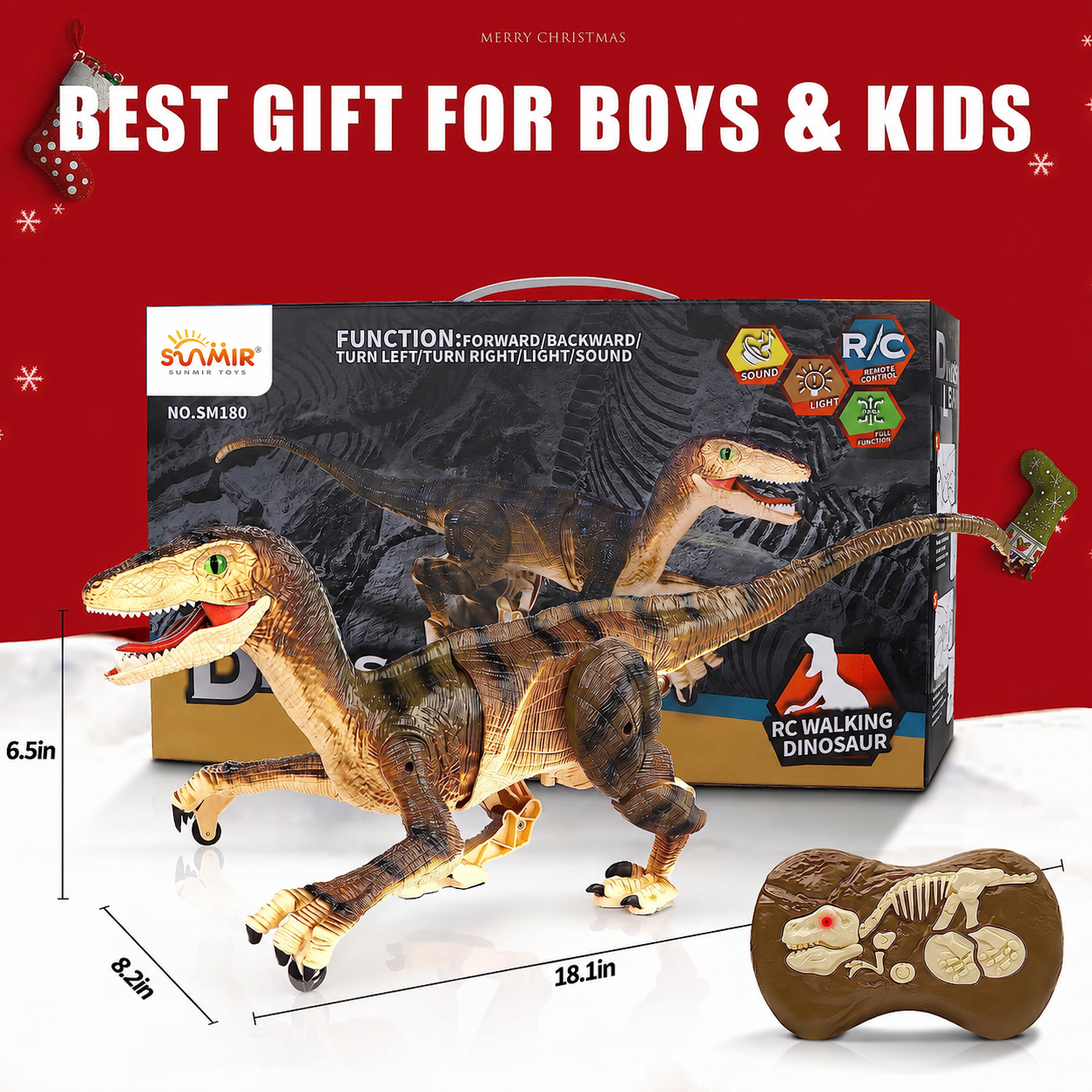 JBeeCtrl Remote Control Walking Dinosaur Toy photo 6