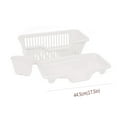 thumbnail image 3 of Clearance! Ikeay Drain Rack, Bowl Rack Plastic Single Layer Drain Drip Bowl Dish Rack Bowl and Chopsticks Storage Rack Kitchen Bowl Rack, 3 of 4