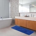 thumbnail image 2 of Royal Blue Microfiber Polyester Double Sink Bath Mat Runner - 48"L x 20"W, 2 of 6