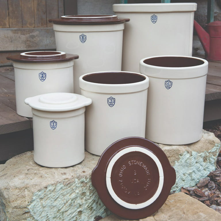 Stoneware Preserving Crock ~ 2 Gallon - USA Made