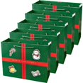 thumbnail image 1 of 5pcs Christmas Gift Bag Santa Claus Snowman Candy Gift Packaging Bag 2024 Christmas, 1 of 3