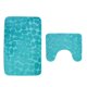 thumbnail image 1 of Toystoory Tapete de franela para puerta de baño, 2 uds., adoquín, antideslizante, para baño, adoquín, antideslizante, absorbente, lavable Decoración del hogar verde Toystoory JJ21304-04, 1 of 6