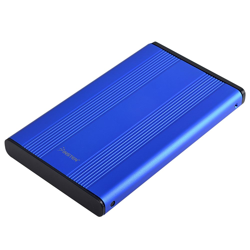 Insten 2.5" SATA External Aluminum Hard Drive HDD Enclosure, Blue (with