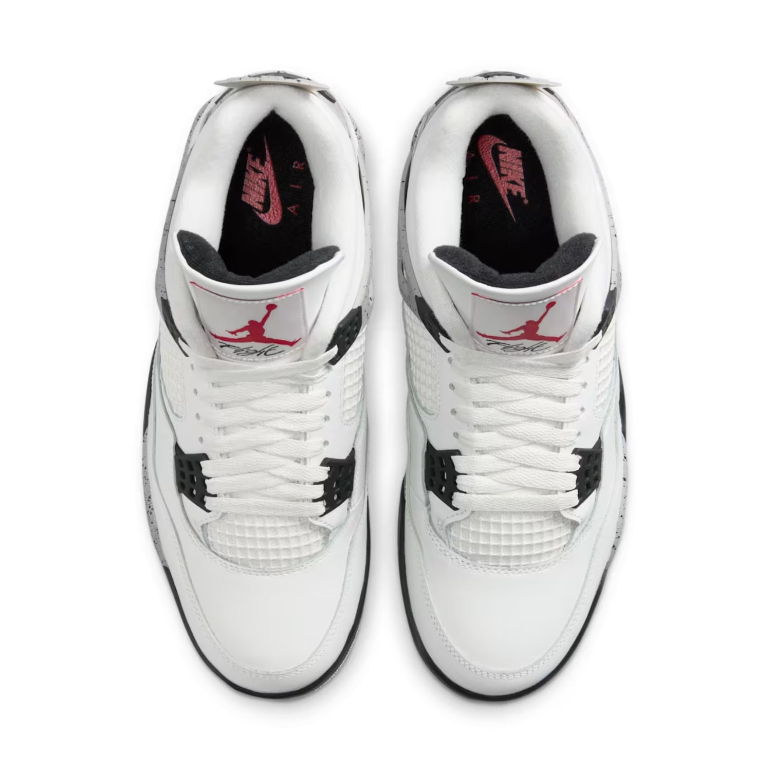 nike air jordan retro 4 cement white tech grey red