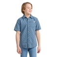 thumbnail image 6 of Levi Strauss Signature Boys Short Sleeve Button Down Shirt, Sizes 4-18, 6 of 8