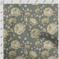 thumbnail image 3 of Soimoi Chinese Floral Print,Cotton Poplin, Sewing Fabric Sold by The Yard 42 Inch Wide,Sewing Craft Quilting/Quilt Making Fabric, Gray, 3 of 5