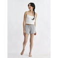 thumbnail image 2 of No Boundaries Jersey Sleep Shorts, 2.25'' Inseam, Women’s and Women’s Plus, 2 of 5
